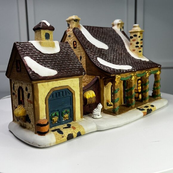 Santas Workbench Barnstable Livery Lighted Christmas Village Building - 1999 - Picture 4 of 11